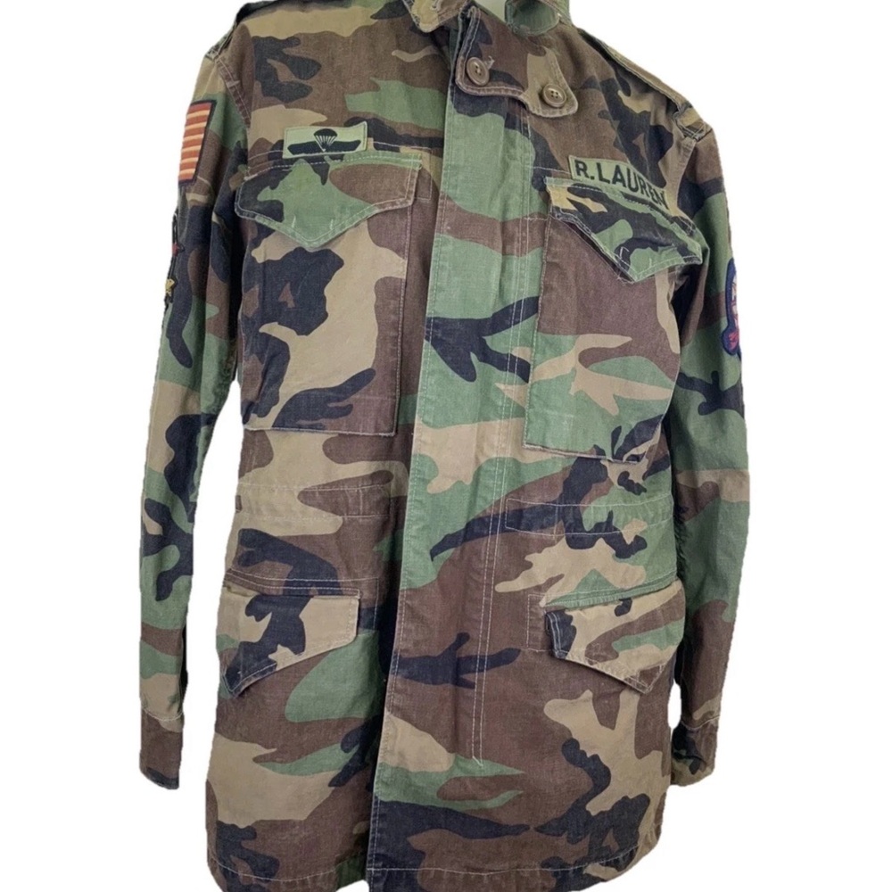 Polo Ralph Lauren men’s Camouflage Military Field Jacket - Name Patch